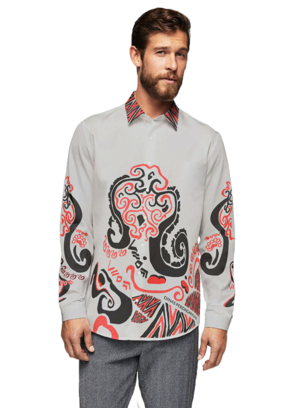 Seragam Batik Motif Modern Model 1 - 1